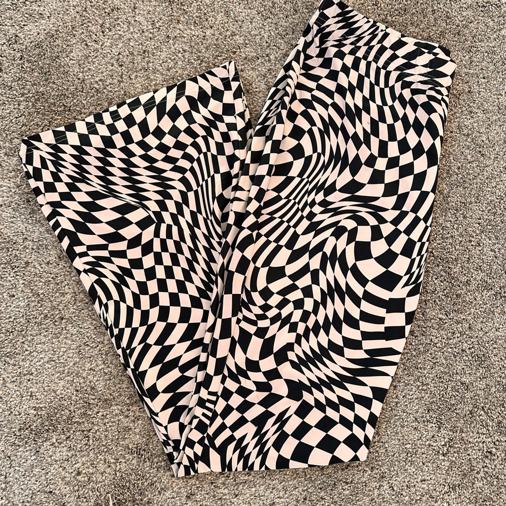 H&M Monochrome Patterned Pants